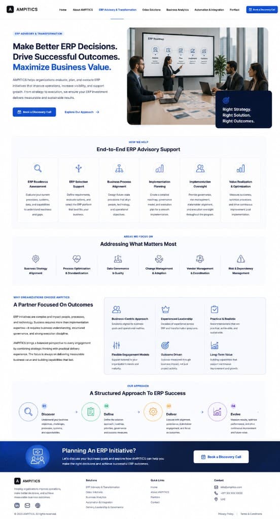 Make Better ERP Decisions. Drive Successful Outcomes. Maximize Business Value.